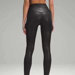 Lululemon foil print shine legging